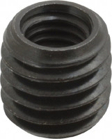 Made in USA Thread Locking Insert: M8 x 1.25 Internal Thread, 1/2-13 External Thread, Metric Coarse, 31/64" OAL, Thread Repair Carbon Steel 29305 - 06846083