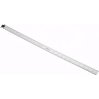 SPI Steel Rule: 24" OAL, English & Metric Graduation, 1-1/8" OAW Silver, Satin Chrome-Plated, 1/2, 1/32 & 1/64" Graduation 13-943-6 - 69745859