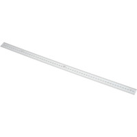 SPI Steel Rule: 24" OAL, Metric Graduation, Rigid, 1-1/8" OAW Silver, Satin Chrome-Plated, 1/2" Graduation 14-461-8 - 76418037