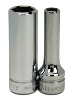 Williams Industrial Tools 3/8" Drive 6-Point Metric 8 mm Deep Socket - JHWBMD-608