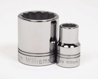 Williams Industrial Tools 1/2" Drive 12-Point Metric 10 mm Shallow Socket - JHWSTM-1210