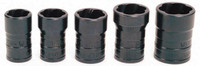 Williams Industrial Tools 5 pc 1/2" Drive SAE & Metric TURBOSOCKET® Salvage/Damaged Fastener Socket on Rail and Clips - JHWTSFS5005