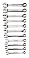 Williams Industrial Tools 10 pc  12-Point Metric Miniature Combination Wrench - JHWMWS-MS10