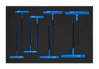 Williams Industrial Tools 8 pc Metric Arm T-Key Set in 1/3 Foam Drawer Inset (2 mm to 10 mm) - JHWFMWSHKT-8
