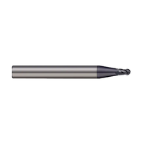 Micro 100 2 Flute Metric Solid Carbide nACRo Coated Ball Nose Single End Mills