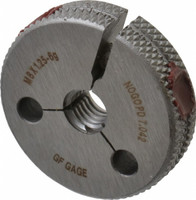GF Gage Threaded Ring Gage: M8 x 1.25 Thread, Metric, Class 6G, No Go Class 6G R0801256GNK - 55334676