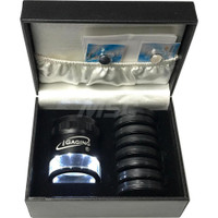 iGaging Loupes, Lens Type: Singlet, Minimum Magnification: 10x, Number of Lenses: 9, Light Source Included: Yes 36-LED10-9 - 17621285