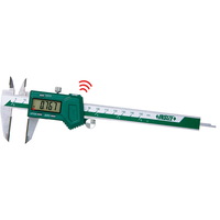 Insize Digital Wireless Caliper with Carbide Tipped Upper & Lower Jaws, 0-6"/0-150mm Range - 1110-150AWL
