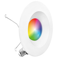 Infibrite Recessed Retrofit LED Sleek Downlight Kit, 6 Inch, Smart Multi-Color RGB 2700K-6500K, 1100 Lumens, 12 Watts - IB-006-1-12W-WH