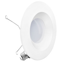 Infibrite Recessed Retrofit LED Sleek Downlight Kit, 6 Inch, 2700K, 1100 Lumens, 12 Watts - IB-006-2-12W-WH