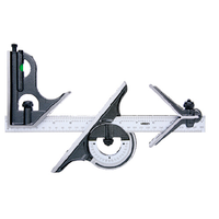 Insize Combination Square 4-Piece Set, 12" Blade Range - 2278-180E