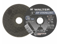 Walter Surface Technologies | ZIP STAINLESS™ Wheel | 4-1/2" Dia, 3/64" Thick, TYP 1, Grade A-60, PK 25 - 11F042