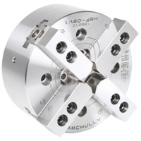Samchully HSF Series 4-Jaw, High-Speed, Open-Center Power Chuck, 10 in Size - HSF-10