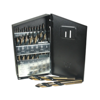 Viking Vortex Point Mechanics Length Drill 29 Piece Set, 1/16" to 1/2” by 64ths Size