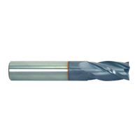 YG-1 Solid Carbide, TiAlN Futura Coated 4 Flute Finishing End Mill, 13/64" Size, 1/4" Shank Diameter, 5/8" Length of Cut, 2-1/2" Overall Length