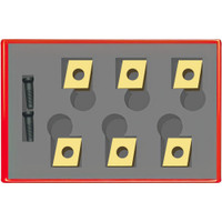 Ridgid 9/16" Power Beveling & Deburring Maintenance Kit Contains 6 Inserts, Anti-Seize Grease, 2 Screws, Case, Use with Ridgid B-500 Pipe Beveller 48873 - 69504546