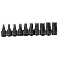 Williams Hex & Torx Bit Socket Sets, Set Type: Hex Bit, Drive Size: 3/4 in, Minimum Set Hex Size (Metric): 10.0, Maximum Set Hex Size (Metric): 32, Measurement Type: Metric, Number Of Pieces: 10 JHW38936 - 06141568