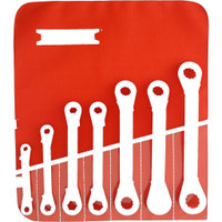 Proto Ratcheting Box Wrench Set: 7 Pc, Metric Chrome-Plated J1180MA - 88534433