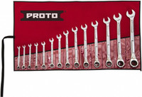 Proto Wrench Set: 14 Pc, Metric Polished Finish JSCVM-14SB - 20478129