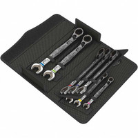 Wera Combination Wrench Set: 11 Pc, Metric Ratcheting, Chrome-Plated 05020091001 - 55776694