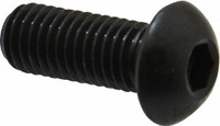 Holo-Krome M10x1.50 25mm Length Under Head Hex Socket Drive Button Socket Cap Screw Fully Threaded, 4G, Grade 12.9 Alloy Steel, Black Oxide Finish, Metric 86057 - 67126045