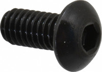 Holo-Krome M4x0.70 8mm Length Under Head Hex Socket Drive Button Socket Cap Screw Fully Threaded, 4G, Grade 12.9 Alloy Steel, Black Oxide Finish, Metric 86007 - 67125005