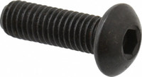 Holo-Krome M5x0.80 16mm Length Under Head Hex Socket Drive Button Socket Cap Screw Fully Threaded, 4G, Grade 12.9 Alloy Steel, Black Oxide Finish, Metric 86019 - 67125245