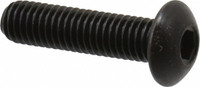 Holo-Krome M5x0.80 20mm Length Under Head Hex Socket Drive Button Socket Cap Screw Fully Threaded, 4G, Grade 12.9 Alloy Steel, Black Oxide Finish, Metric 86021 - 67125286