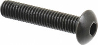 Holo-Krome M5x0.80 25mm Length Under Head Hex Socket Drive Button Socket Cap Screw Fully Threaded, 4G, Grade 12.9 Alloy Steel, Black Oxide Finish, Metric 86023 - 67125328