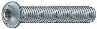 Metric Blue M8x1.25 25mm Length Under Head Hex Socket Drive Button Socket Cap Screw Fully Threaded, Grade 12.9 Alloy Steel, Black Oxide Finish, Metric UST187494 - 72652787