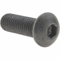 Value Collection M10x1.50 30mm Length Under Head Hex Socket Drive Button Socket Cap Screw Fully Threaded, Grade 12.9 Alloy Steel, Black Oxide Finish, Metric 41948 - 70995311