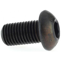 Value Collection M16x2.00 30mm Length Under Head Hex Socket Drive Button Socket Cap Screw Fully Threaded, Grade 12.9 Alloy Steel, Black Oxide Finish, Metric A996711 - 70964374