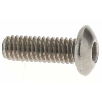 Value Collection M4x0.70 12mm Length Under Head Hex Socket Drive Button Socket Cap Screw Fully Threaded, 18-8 Stainless Steel, Metric KP82433 - 70975289
