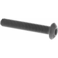 Value Collection M4x0.70 25mm Length Under Head Hex Socket Drive Button Socket Cap Screw Fully Threaded, Grade 10.9 Alloy Steel, Black Oxide Finish, Metric 41912 - 61837753