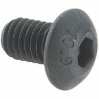 Value Collection M5x0.80 8mm Length Under Head Hex Socket Drive Button Socket Cap Screw Fully Threaded, Grade 10.9 Alloy Steel, Black Oxide Finish, Metric -41914-1 - 53522835