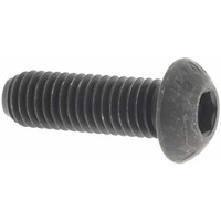 Value Collection M8x1.25 25mm Length Under Head Hex Socket Drive Button Socket Cap Screw Fully Threaded, Grade 12.9 Alloy Steel, Black Oxide Finish, Metric 41939 - 70995329