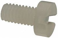 Made in USA Machine Screw: Cheese Head, Slotted Nylon, Grade 6/6, Metric CHS-M2.5-5MM-N - 05169909