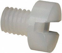 Made in USA Machine Screw: Cheese Head, Slotted Nylon, Grade 6/6, Metric CHS-M3-4MM-N - 05169982