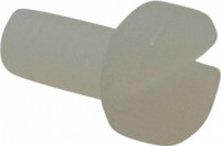 Made in USA Machine Screw: Cheese Head, Slotted Nylon, Grade 6/6, Metric CHS-M3-6MM-N - 05170006