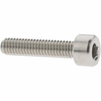 Value Collection Hex Socket Cap Screw: M4 x 0.70 Metric 18 mm Length Under Head, Stainless Steel, Uncoated A210150 - 70970371