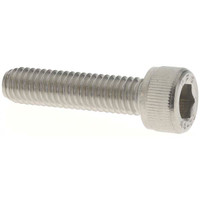 Value Collection Hex Socket Cap Screw: M6 x 1.00 Metric 25 mm Length Under Head, Stainless Steel, Uncoated A410212 - 70934021