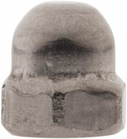 Value Collection M3x0.5 Metric Coarse, 5.5mm Width Across Flats, Uncoated, Stainless Steel Acorn Nut 5.1mm Overall Height, Austenitic A4, DIN 1587 DN7XX00300-050BX - 65111205