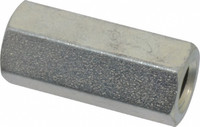 Made in USA M10x1.50 Metric Coarse, 1-1/2" OAL Steel Standard Coupling Nut Zinc-Plated Finish, 5/8" Width Across Flats 250447 - 64827058