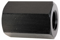 TE-CO M24x3.00 Metric Coarse, 64mm OAL Steel Standard Coupling Nut Black Oxide Coated, 38mm Width Across Flats 61507 - 82830761