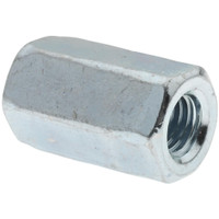 Value Collection M10x1.50 Metric Coarse, 30mm OAL Steel Standard Coupling Nut Zinc-Plated Finish, 17mm Width Across Flats, 18.9mm Width Across Points 621046PS - 68086644