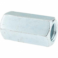 Value Collection M20x2.50 Metric Coarse, 60mm OAL Steel Standard Coupling Nut Zinc-Plated Finish, 30mm Width Across Flats A996681 - 70964465
