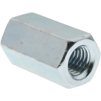 Value Collection M8x1.25 Metric Coarse, 24mm OAL Steel Standard Coupling Nut Zinc-Plated Finish, 13mm Width Across Flats, 14.38mm Width Across Points 621042PS - 68086602