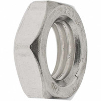 Value Collection M16x2.00 Metric Coarse Stainless Steel Right Hand Hex Jam Nut 24mm Across Flats, 8mm High, Uncoated A210020 - 70971221