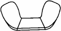 Value Collection M10x1.50 Metric Coarse, Stainless Steel Standard Wing Nut Grade 316, Austenitic Grade A4, 36.2mm Wing Span, 17.7mm Wing Span WN5XX01000-010BX - 65111395