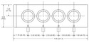 YUASA 5C Multi Collet Chuck Block, 4 Station - 640-404